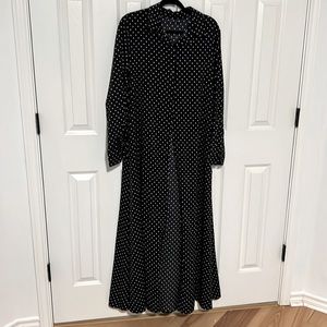 Black and white polka dot dress